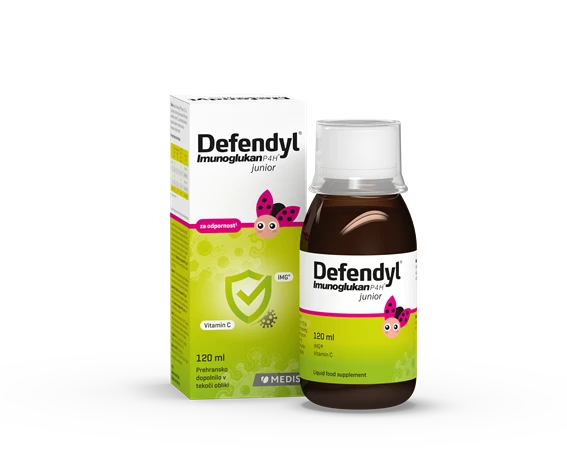 Defendyl Imunoglukan P4H junior, tekočina, 120 ml