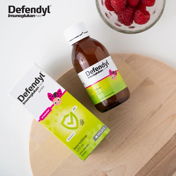 Defendyl Imunoglukan P4H junior, tekočina, 120 ml