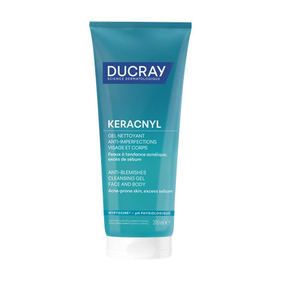 Ducray Keracnyl peneči gel, 200 ml