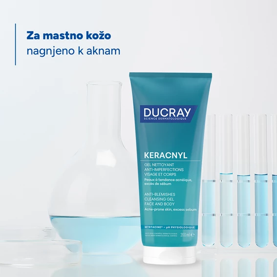 Ducray Keracnyl peneči gel, 200 ml