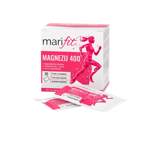 Marifit Magnezij 400 mg prašek, 30 vrečk
