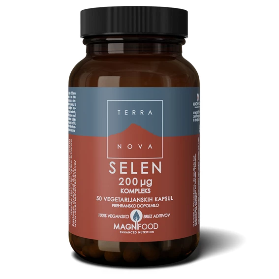Terranova Selen 200 µg kompleks, 50 kapsul 