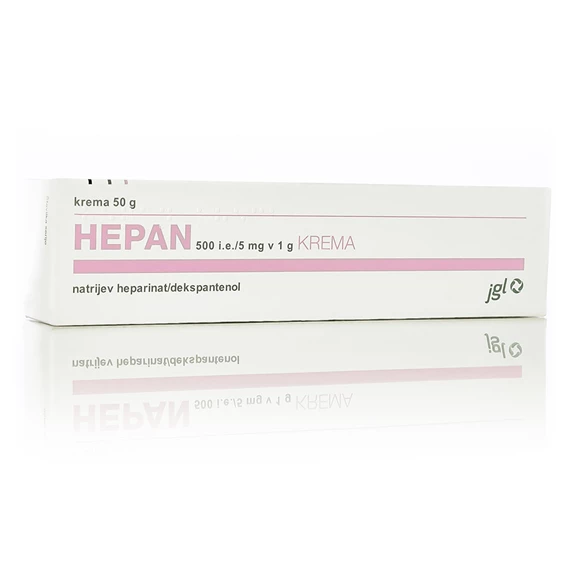 Hepan 500 i.e./5 mg v 1g, krema,50 g