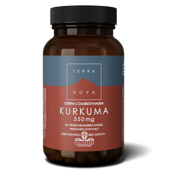 Terranova Kurkuma 350 mg, 50 kapsul 