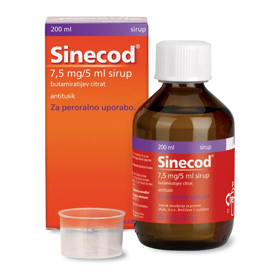 Sinecod 7,5 mg/5 ml, sirup (200 ml)