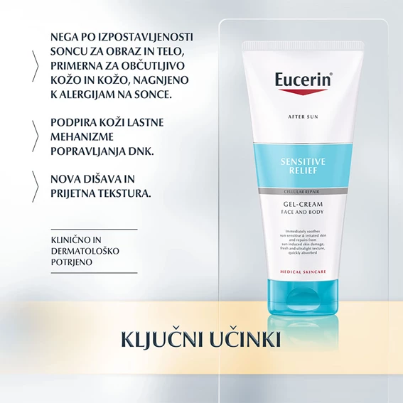 Eucerin Sun After Sun Sensitive Relief, kremni gel, 200 ml