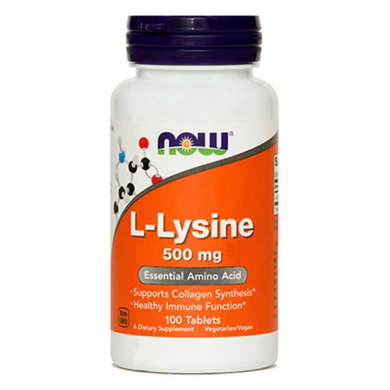 NOW L-Lizin 500 mg, 100 tablet