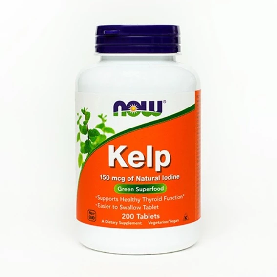 NOW Kelp (naravni vir joda), 200 tablet