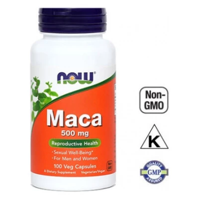 NOW Maca 500 mg, 100 kapsul