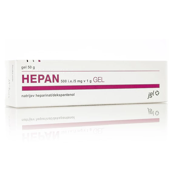 Hepan 500 i.e./5 mg v 1g, gel, 50 g