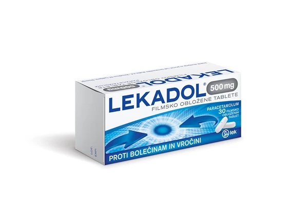Lekadol 500 mg filmsko obložene tablete, 30 tablet 