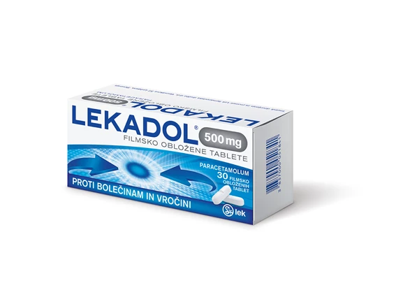 Lekadol 500 mg filmsko obložene tablete, 30 tablet 