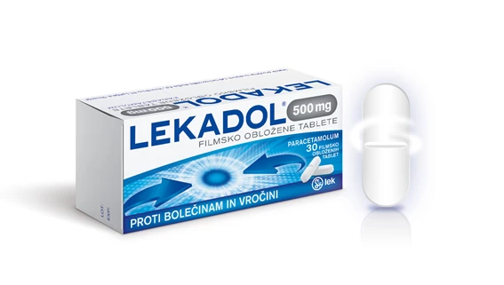 Lekadol 500 mg filmsko obložene tablete, 30 tablet 