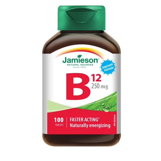 Jamieson Vitamin B12 250 μg, 100 tablet
