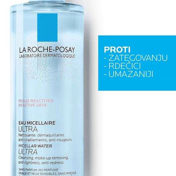 LRP Ultra, micelarna voda za reaktivno kožo, 400 ml