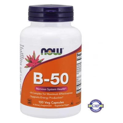 NOW B-50 kompleks, 100 kapsul