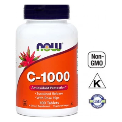 NOW Vitamin C 1000 mg, 100 tablet
