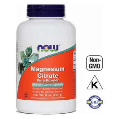 NOW Magnezijev citrat v prahu 227 g