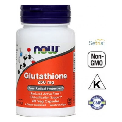 NOW Glutation 250 mg, 60 kapsul