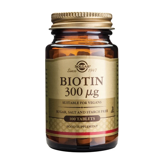 Solgar Biotin 300 mcg, 100 tablet