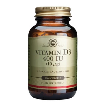 Solgar Vitamin D3 400 IU (10 mcg), 100 kapsul
