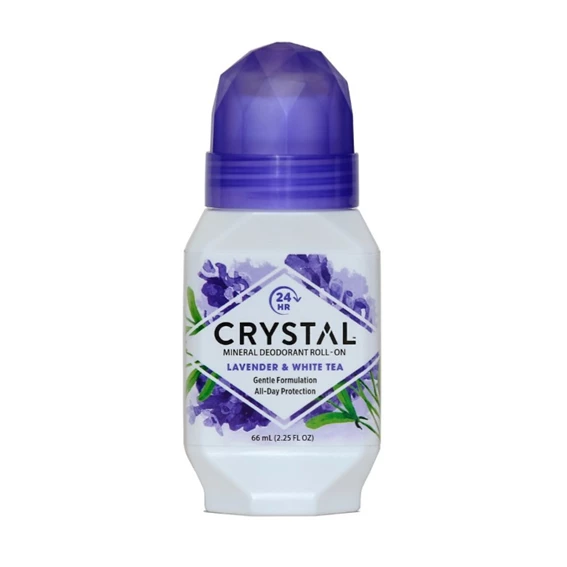 Crystal roll-on sivka in beli čaj, 66 ml