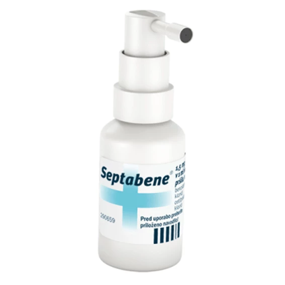 Septabene 1,5 mg/5 mg v 1 ml, oralno pršilo, 30 ml