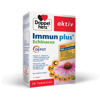 Doppelherz Aktiv Immun plus+ Echinacea DEPO, 20 tablet