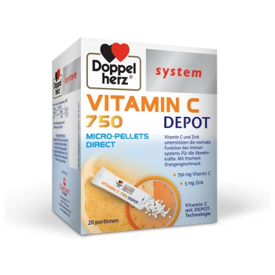 Doppelherz System VITAMIN C 750 DEPO, 20 vrečk