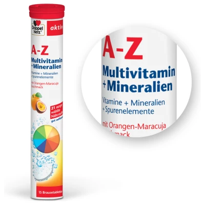  Doppelherz Aktiv Vitamini A-Ž, 15 šumečih tablet