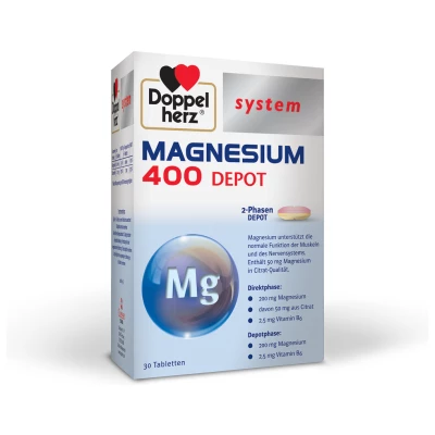 Doppelherz System MAGNEZIJ 400 DEPO, 30 tablet