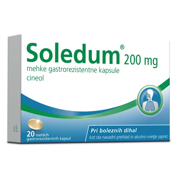 Soledum 200 mg, mehke gastrorezistentne kapsule,20 kapsul
