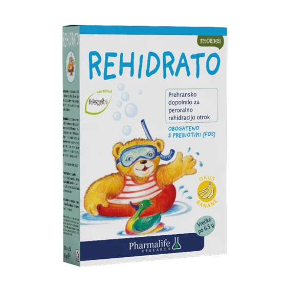  Fitobimbi Rehidrato prašek (okus banana), 10 vrečk po 6,5 g