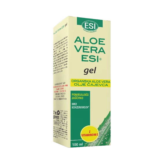 Esi Aloe vera gel z oljem čajevca in vitaminom E, 100 mL