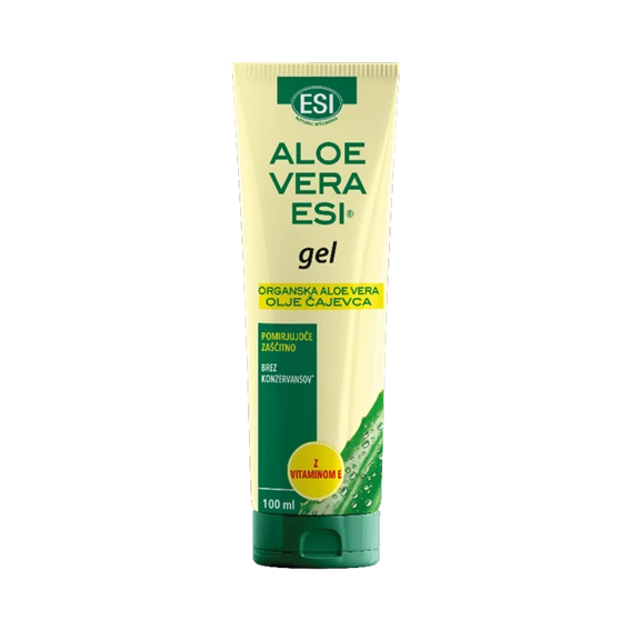 Esi Aloe vera gel z oljem čajevca in vitaminom E, 100 mL