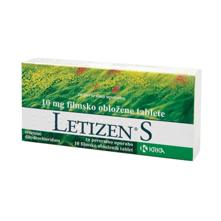 Letizen S 10 mg, 10 filmsko obloženih tablet