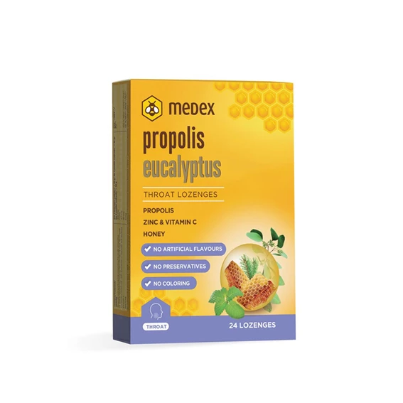 Propolis Eucalyptus medene pastile za grlo Medex , 24 pastil
