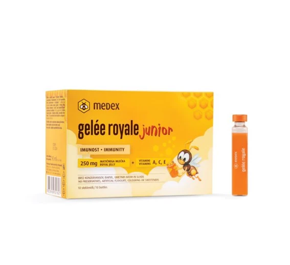 Gelee royale junior raztopina Medex , 10 stekleničk po 9 mL