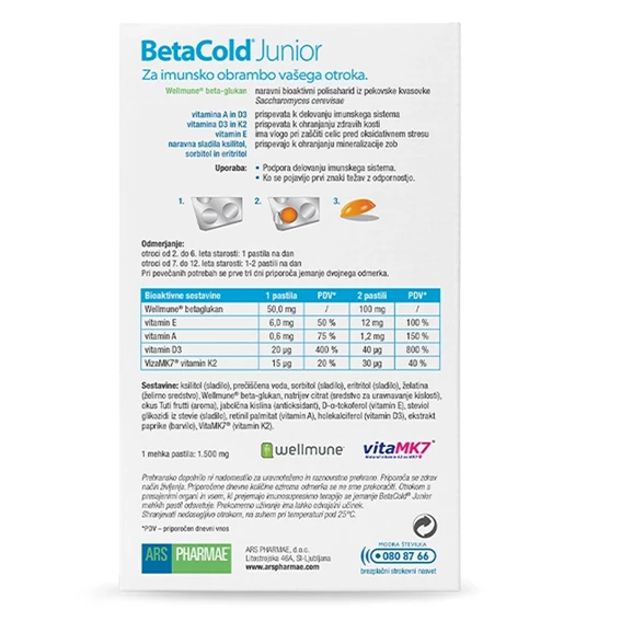 BetaCold Junior mehke pastile, 30 pastil