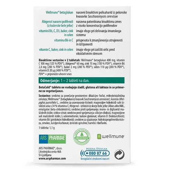 BetaCold filmsko obložene tablete, 30 tablet