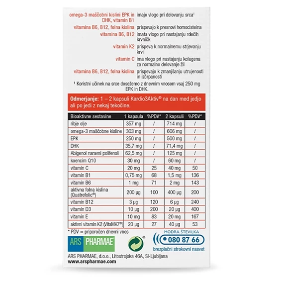 Kardio3Aktiv, 30 mehkih kapsul