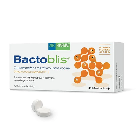 Bactoblis tablete za lizanje, 30 tablet