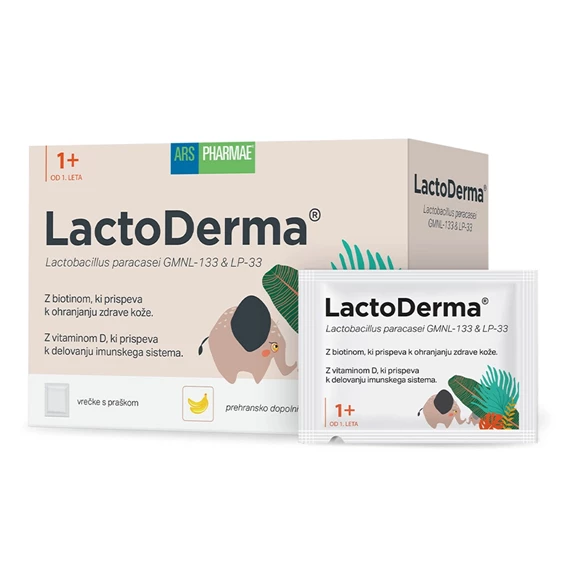 LactoDerma prašek v vrečkah, 30 vrečk po 1,5 g praška