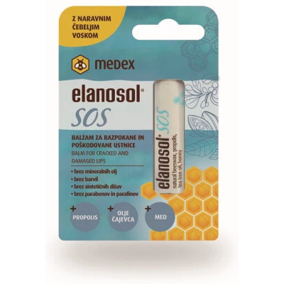 Elanosol SOS balzam za ustnice Medex , 4,5 g