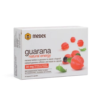 Guarana natural energy kapsule Medex, 30 kapsul