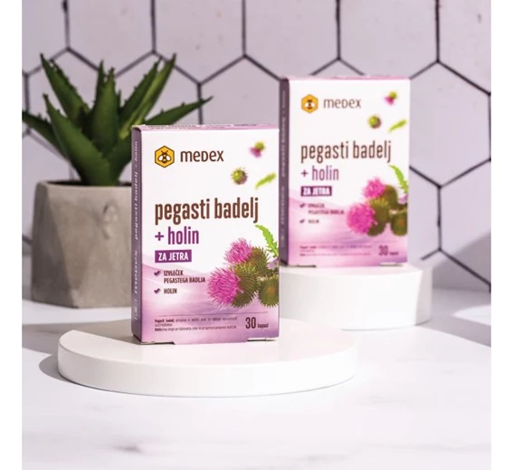 Pegasti badelj kapsule Medex, 30 kapsul