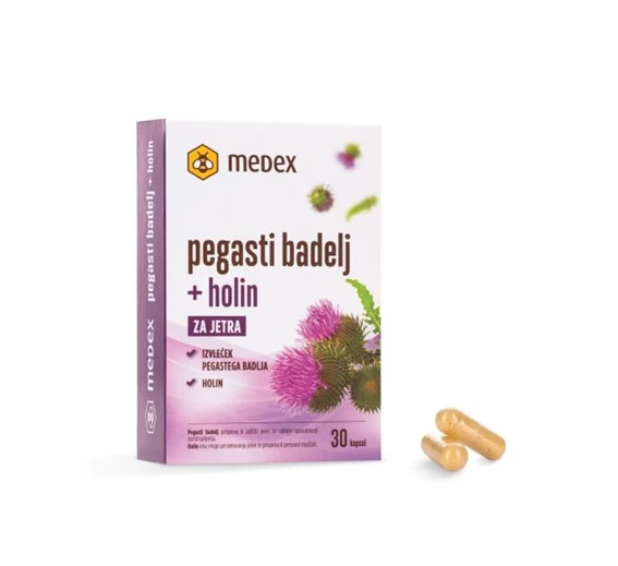 Pegasti badelj kapsule Medex, 30 kapsul
