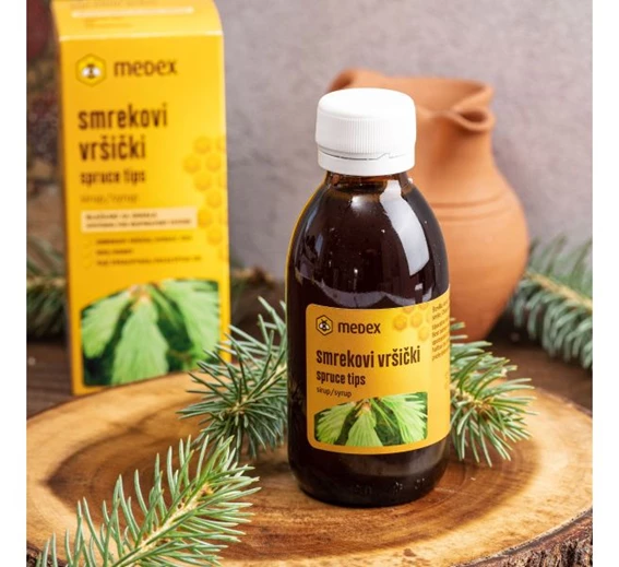 Smrekovi vršički sirup Medex, 150 ml