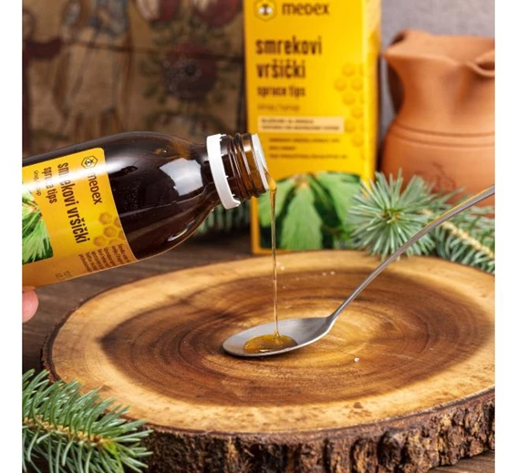 Smrekovi vršički sirup Medex, 150 ml