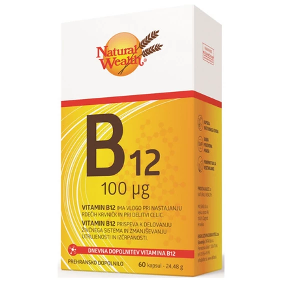 Natural Wealth Vitamin B12 100 µg kapsule, 60 kapsul